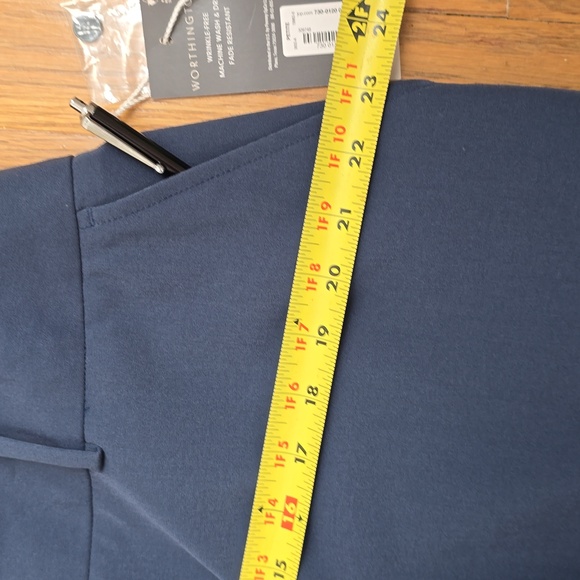 WORTHINGTON BRAND WOMEN'S PETITE PLUS SIZE BLUE DRESS PANTS TROUSERS SIZE 18P - Picture 6 of 12